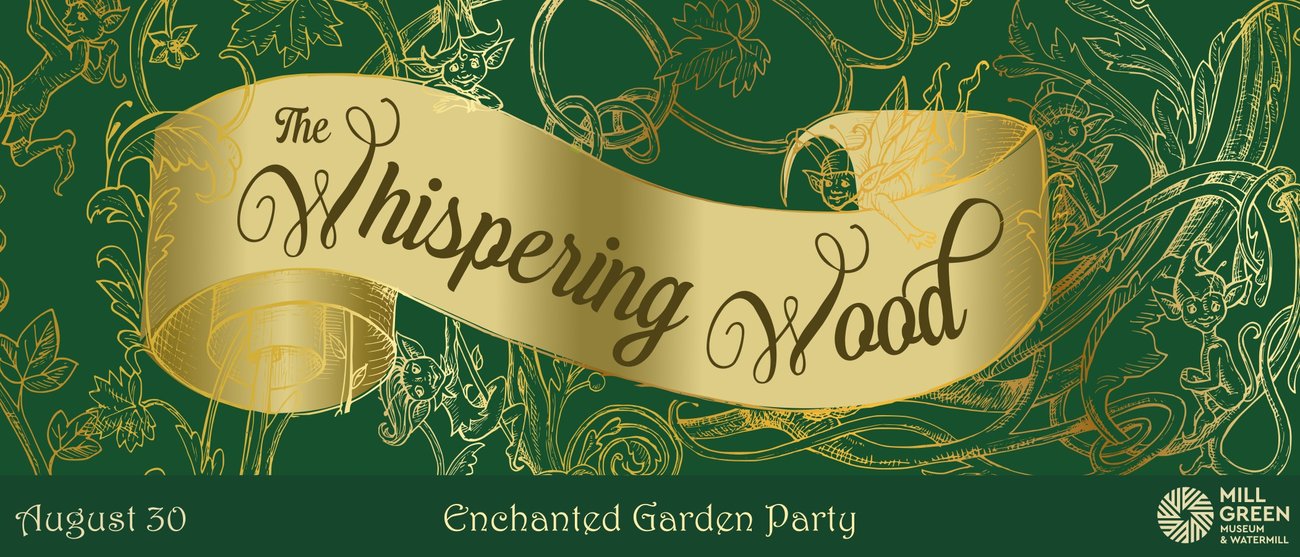 Whispering Wood Line Drawing Banner